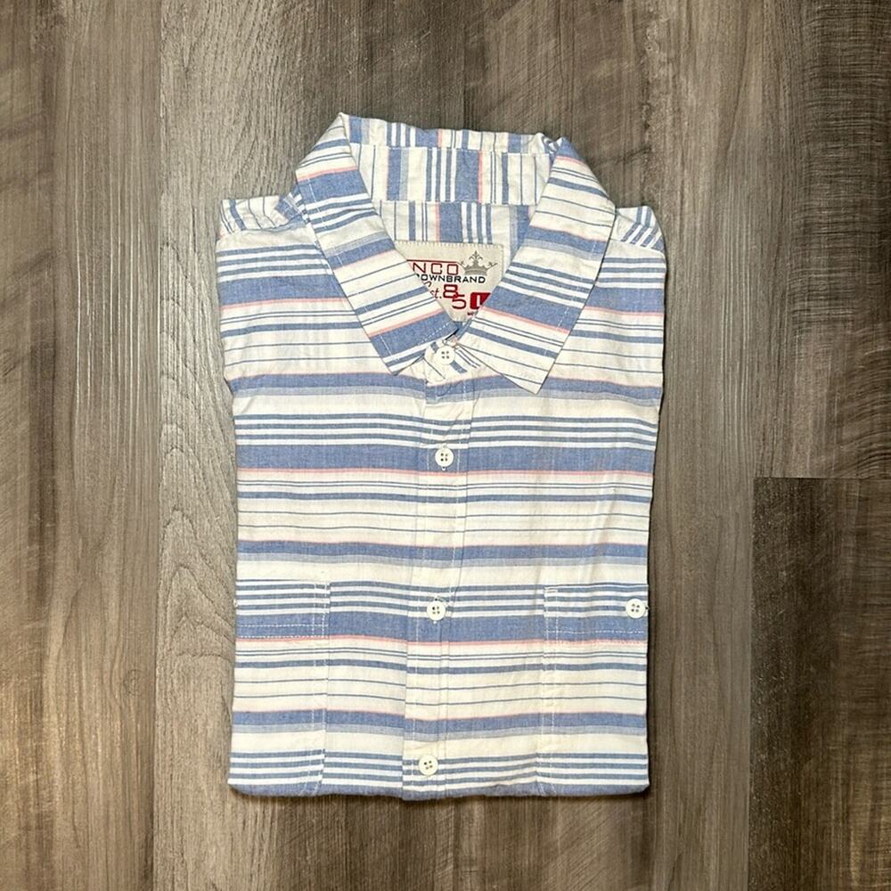 JNCO Crown Brand Short Sleeve Button Down - Large